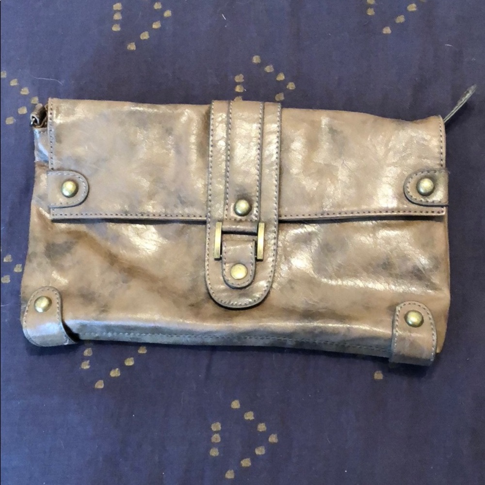 Clutch bag. Taupe  Charming Charlie.